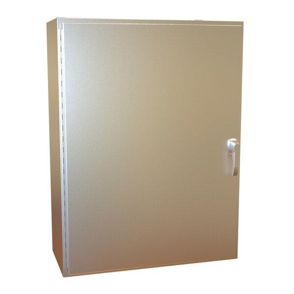 Hammond 3 Point Latch with Padlock Handle Electrical Enclosures, 48 in H, 16 in D, 36 in W, NEMA 4X HW483616S16HK - main